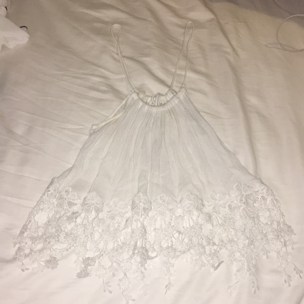 lightly worn white top